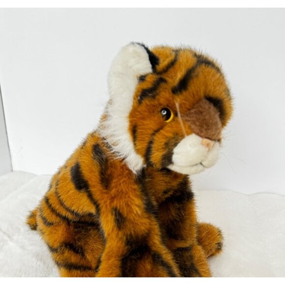 Ty Bengal Tiger Cub Plush Stuffed Animal Toy 10" Sitting Up 1997 - Picture 1 of 9
